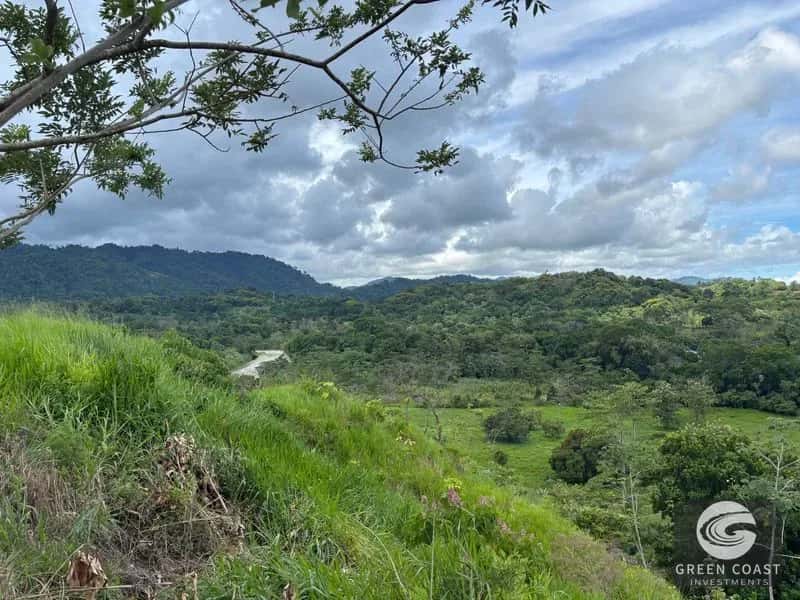 Prime Gated Lot: Mountain & River Views, Pool Access, Near Naranjito — view 1, Quepos, Quepos, Costa Rica