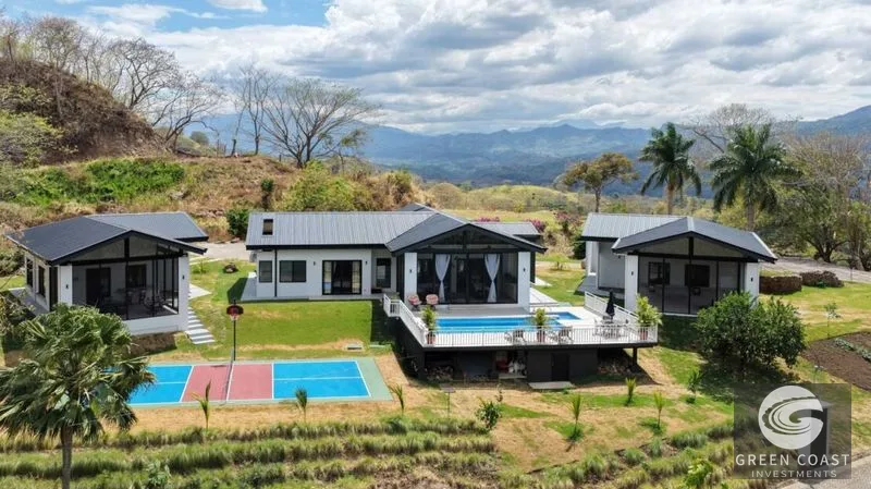 Luxury Estate with 3 Homes, Pool & Pickleball Court on 1.75 Acres in Gated Las Rocas Community — view 1, Guacimo, Atenas, Costa Rica
