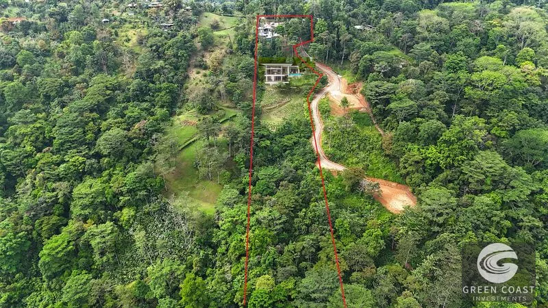 A Huge Rainforest, River & Waterfall Property With TWO Mountain & Jungle-View Luxury Homes on a Massive 4.93 Acre Lot – PLUS an Additional Plantel ready for Dev