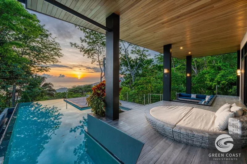 Playa Hermosa Oceanview Estate: Luxury Main & Guest Homes, Private Pools, Jungle Views — view 1, Playa Hermosa, Uvita, Costa Rica