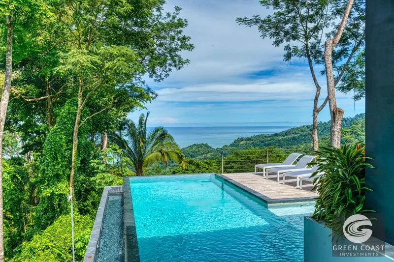 Playa Hermosa Oceanview Estate: Luxury Main & Guest Homes, Private Pools, Jungle Views — view 3, Playa Hermosa, Uvita, Costa Rica
