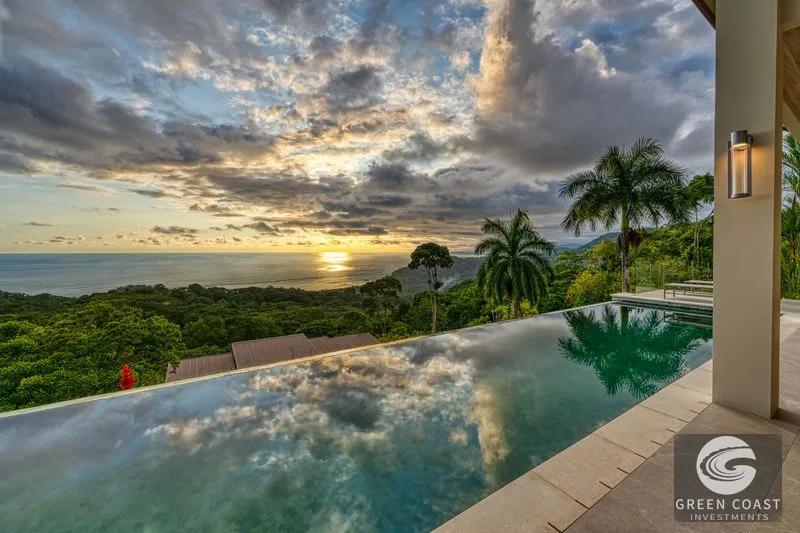 Bella Vista Estate: Ocean & Mountain Views, Waterfall Entry, Infinity Pool, Tropical Luxury — view 4, Dominical, Costa Rica