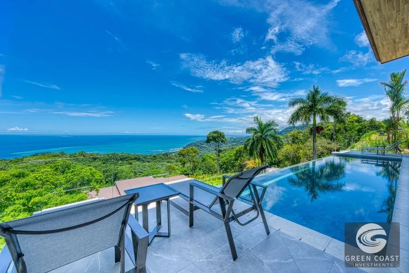 Bella Vista Estate: Ocean & Mountain Views, Waterfall Entry, Infinity Pool, Tropical Luxury — view 5, Dominical, Costa Rica