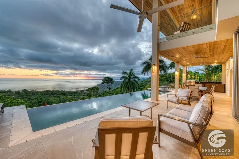 Bella Vista Estate: Ocean & Mountain Views, Waterfall Entry, Infinity Pool, Tropical Luxury — view 7, Dominical, Costa Rica