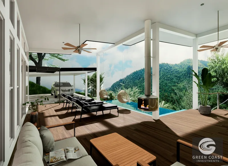 Luxury Jungle Estate: New 3-BR Home, Private River & Waterfall, 4.32 Acres, Development Potential Near Uvita — view 8, Bahía Ballena, Osa, Costa Rica