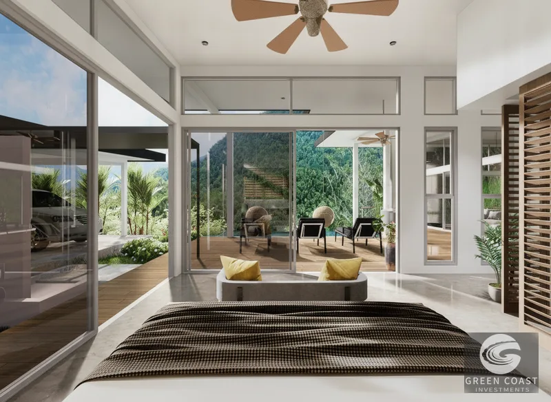Luxury Jungle Estate: New 3-BR Home, Private River & Waterfall, 4.32 Acres, Development Potential Near Uvita — view 12, Bahía Ballena, Osa, Costa Rica
