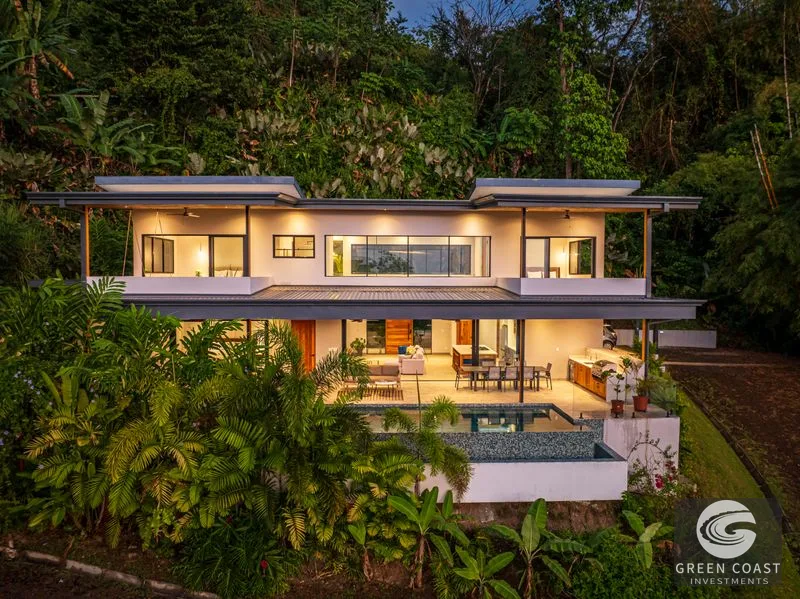 Ocean View Luxury Villa: Brand-New Uvita Retreat with Sunset Balconies & Pool — view 2, Uvita, Costa Rica