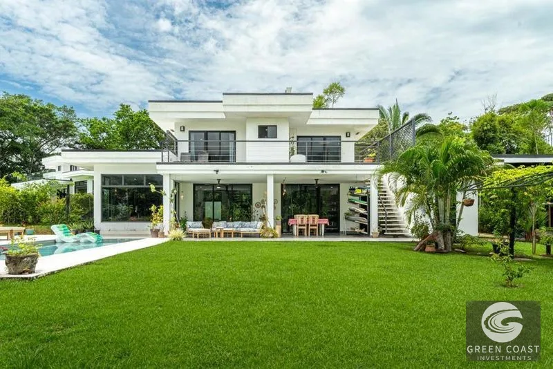 Ojochal Modern Oasis: Jungle & Mountain View Home with Pool, Playground & Rooftop Terrace — view 1, Puerto Cortés, Osa, Costa Rica