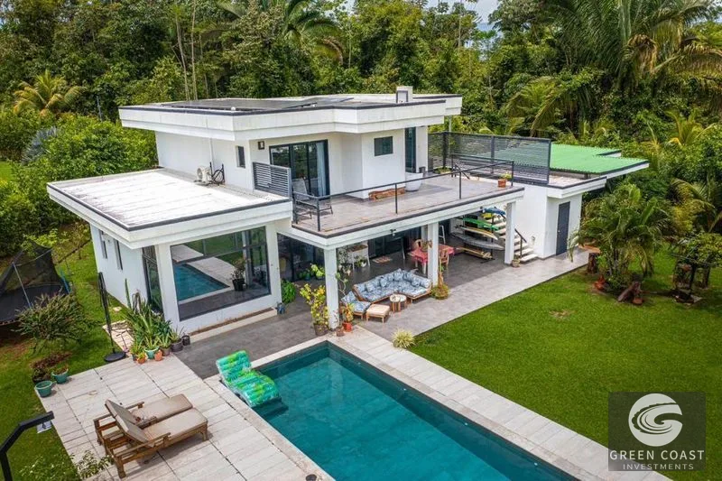 Ojochal Modern Oasis: Jungle & Mountain View Home with Pool, Playground & Rooftop Terrace — view 2, Puerto Cortés, Osa, Costa Rica