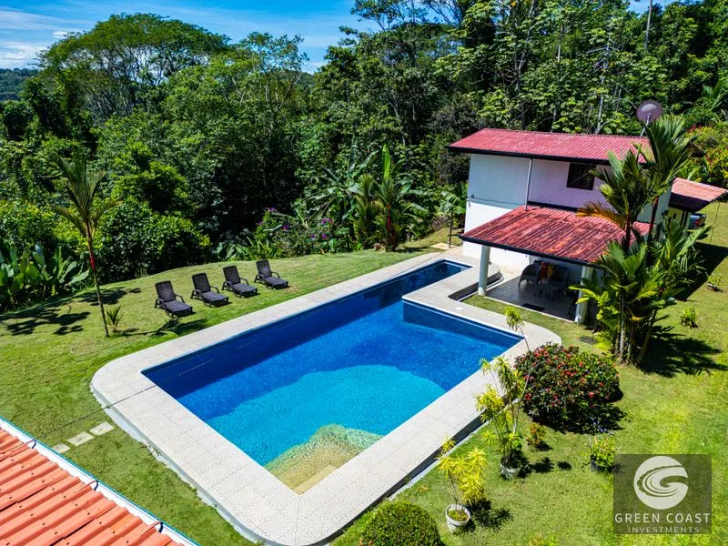 Dominical Ocean View Estate: Jungle Oasis with Pool, Fruit Orchard & Gated Security — view 2, Dominical, Costa Rica