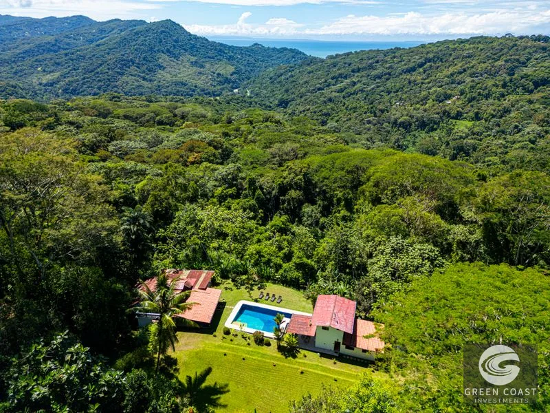 Dominical Ocean View Estate: Jungle Oasis with Pool, Fruit Orchard & Gated Security — view 6, Dominical, Costa Rica