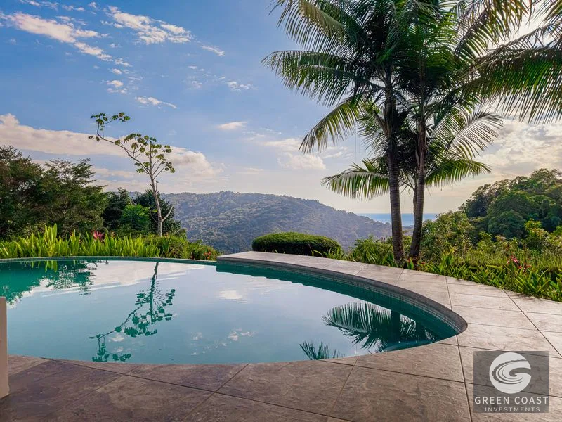 Sunset Ocean View Home on 2.6 Acres in Platanillo — view 3, Platanillo, Dominical, Costa Rica