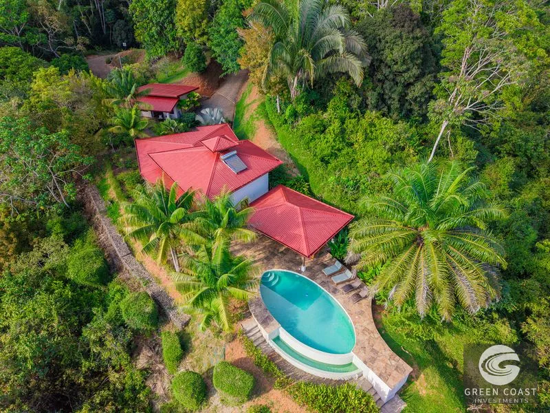 Sunset Ocean View Home on 2.6 Acres in Platanillo — view 4, Platanillo, Dominical, Costa Rica
