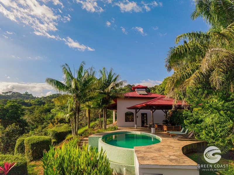 Sunset Ocean View Home on 2.6 Acres in Platanillo — view 7, Platanillo, Dominical, Costa Rica