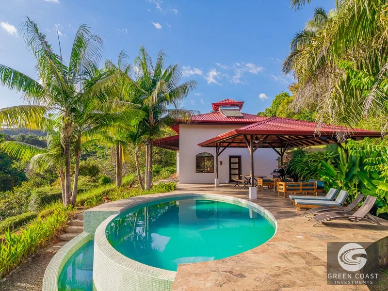 Sunset Ocean View Home on 2.6 Acres in Platanillo — view 10, Platanillo, Dominical, Costa Rica