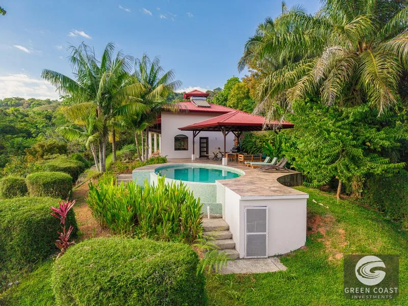 Sunset Ocean View Home on 2.6 Acres in Platanillo — view 14, Platanillo, Dominical, Costa Rica