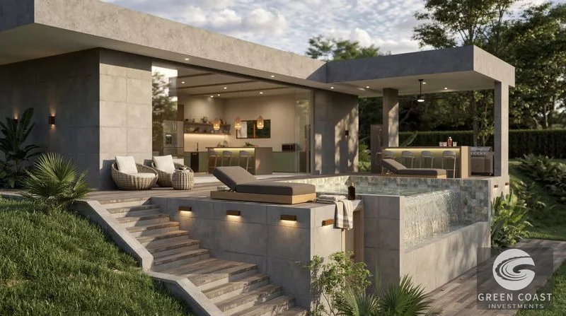 Uvita Pre-Construction Tropical Villa: Infinity Pool, Mountain Views & Luxury Finishes — view 1, Bahia Ballena, Osa, Costa Rica