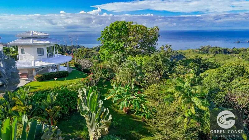 Ocean, Jungle & Mountain View Home in Ojochal | Protected Jungle Setting — view 1, Piñuela Arriba, Costa Rica