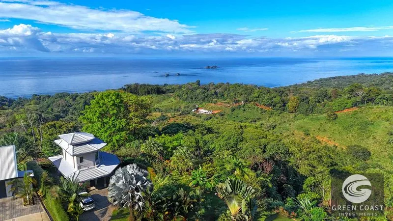 Ocean, Jungle & Mountain View Home in Ojochal | Protected Jungle Setting — view 2, Piñuela Arriba, Costa Rica