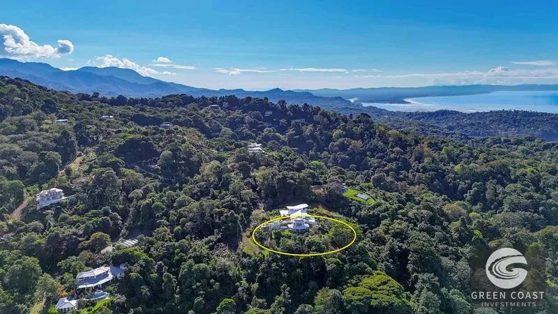 Ocean, Jungle & Mountain View Home in Ojochal | Protected Jungle Setting — view 5, Piñuela Arriba, Costa Rica