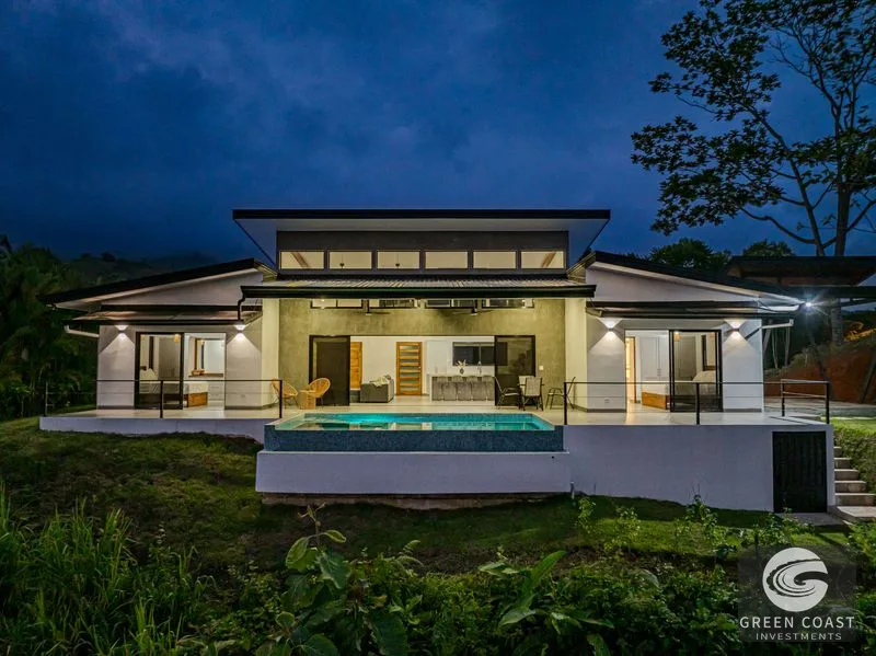 Chontales Luxury: Modern Villa with Panoramic Ocean & Mountain Views in Gated Community — view 2, Bahía Ballena, Osa, Costa Rica
