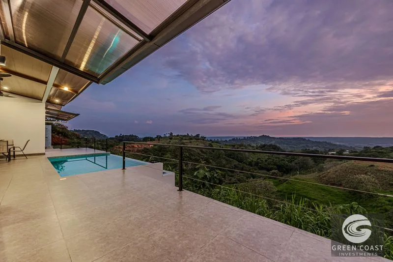 Chontales Luxury: Modern Villa with Panoramic Ocean & Mountain Views in Gated Community — view 8, Bahía Ballena, Osa, Costa Rica