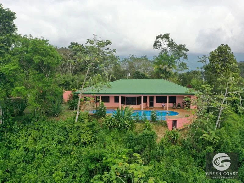 Ocean View Estate: 2-BR Home, Infinity Pool, Guest House & Fruit Orchards on 5.2 Acres — view 1, Platanillo, Platanillo, Costa Rica