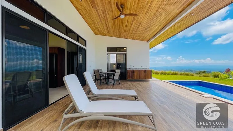 Chontales Ocean View Oasis: Modern 3-Bed Home with Panoramic Pacific Vistas & Pool — view 7, Chontales, Cortés, Costa Rica