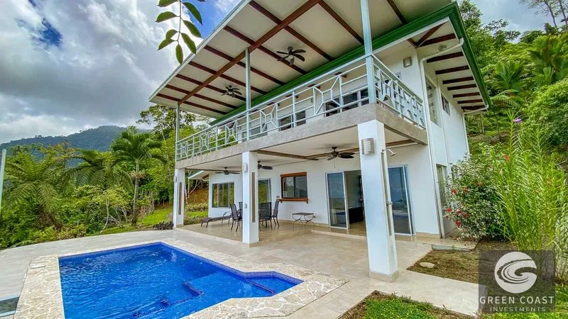 Ocean View Jungle Home: 3-Bed Retreat with Pool & Sunset Views Near Ojochal — view 1, Ojochal, Osa, Costa Rica