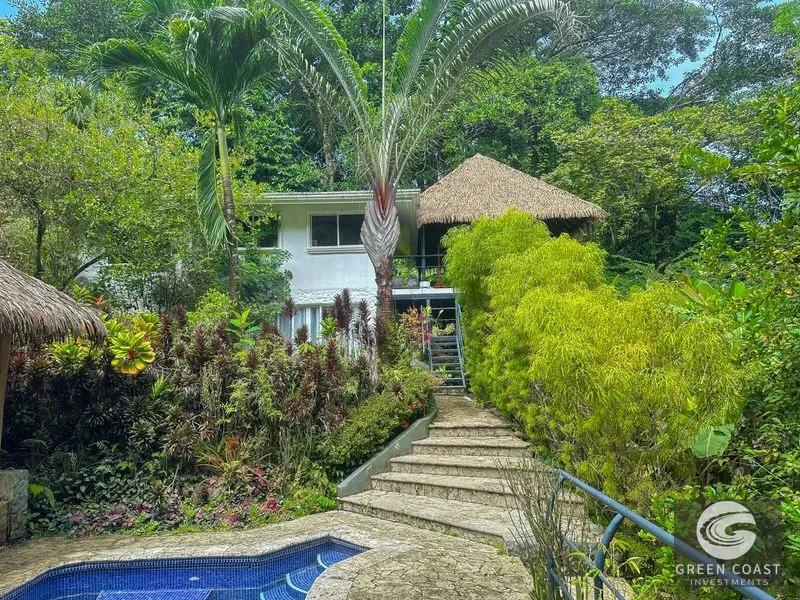 Ojochal Jungle Retreat: Riverfront Home, Pool, & Income Casitas. Owner Financing Available! — view 2, Ojochal, Costa Rica
