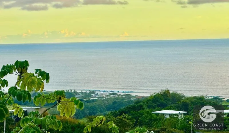 Ocean View Lot Under $200K in Playa Hermosa – Ready to Build with Plans! — view 2, Jacó, Garabito, Costa Rica
