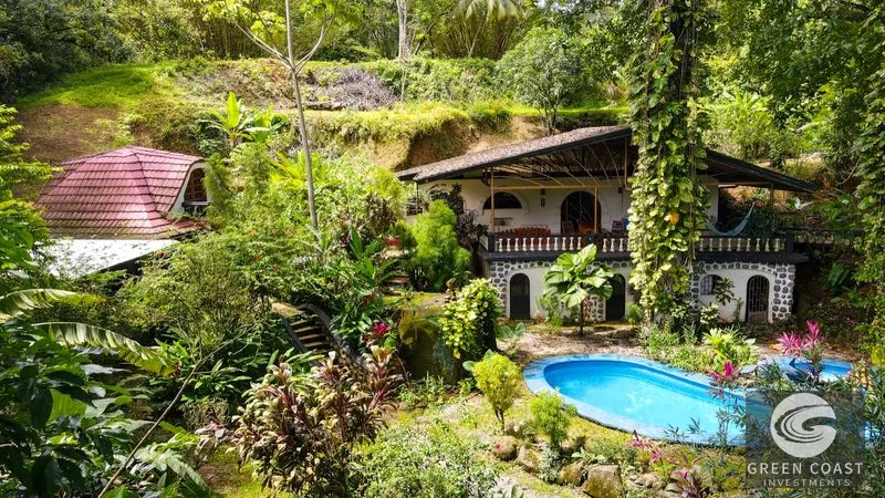 Ojochal Legacy Estate: Income Property with Pool & Riverfront - Walk to Schools & Village — view 1, Ojochal, Costa Rica