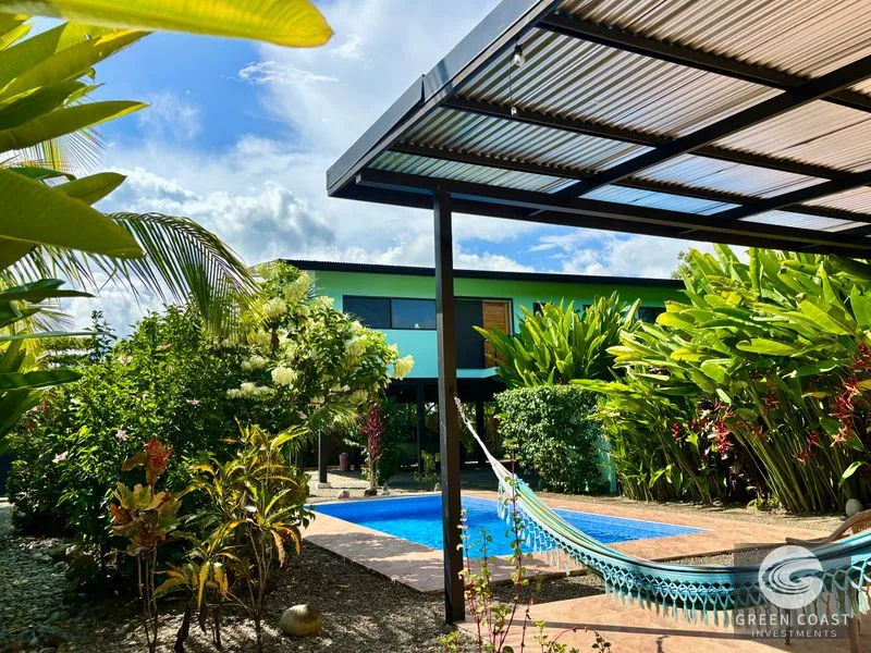 Uvita Tropical Oasis: 2-Bed Home with Pool, Mountain Views & Lush Gardens — view 1, Uvita, Costa Rica