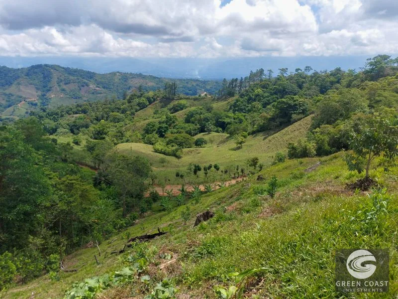 Uvita Ocean & Waterfall View Lot: 3.36 Acres, 2 Pads, Fruit Trees, 4x4 Access — view 7, Uvita, Costa Rica