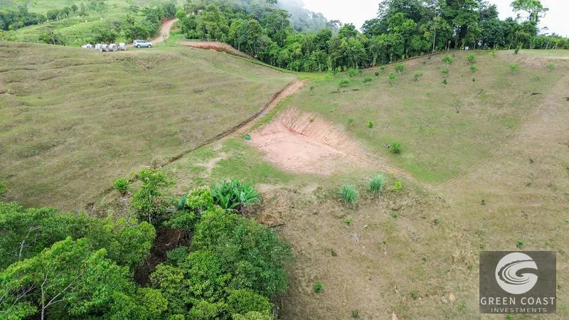 Uvita Ocean & Waterfall View Lot: 3.36 Acres, 2 Pads, Fruit Trees, 4x4 Access — view 11, Uvita, Costa Rica