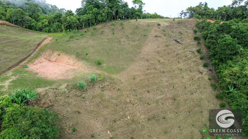Uvita Ocean & Waterfall View Lot: 3.36 Acres, 2 Pads, Fruit Trees, 4x4 Access — view 12, Uvita, Costa Rica