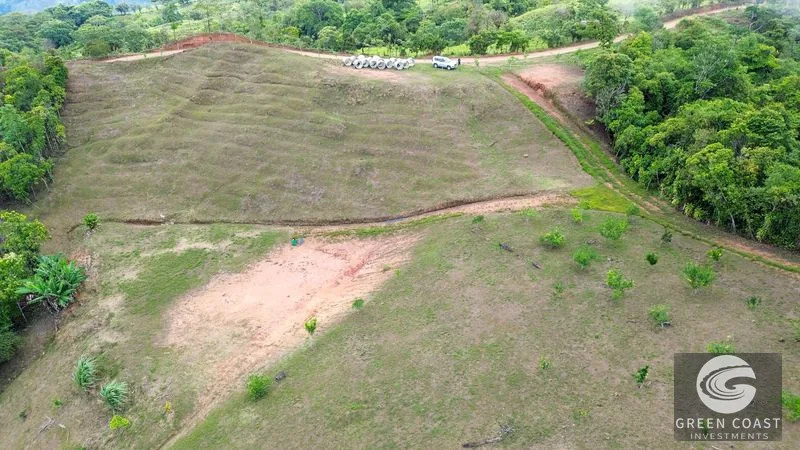 Uvita Ocean & Waterfall View Lot: 3.36 Acres, 2 Pads, Fruit Trees, 4x4 Access — view 13, Uvita, Costa Rica