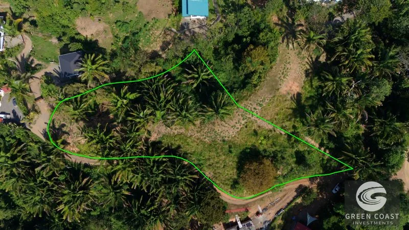 Playa Hermosa 1.2 Acre Lot: Panoramic Ocean & Mountain Views, Ready for Your Dream Home — view 1, Uvita, Osa, Costa Rica