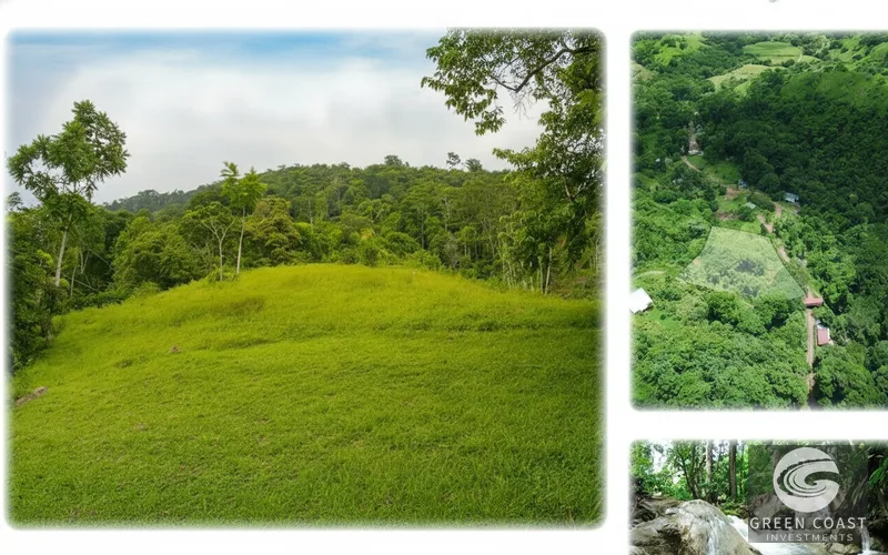 Vista Mayo: 1.25-Acre Ocean View Lot in Playa Hermosa Valley with Waterfalls & River Sounds — view 1, Garabito, Costa Rica