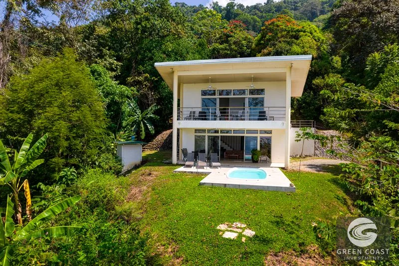 Dominical Ocean View Oasis: Luxury Jungle Home with Private Building Site Near Beach — view 2, Dominical, Costa Rica
