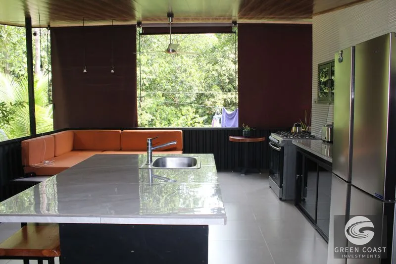 Modern Coastal Retreat Near Ojochal: Expandable 2-Bed Home with Lush Gardens & Room for Pool — view 2, Puerto Cortes, Osa, Costa Rica