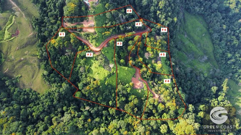 Uvita Mountain Estates: Ocean View Lots with Private Waterfall Access — view 1, Uvita, Costa Rica