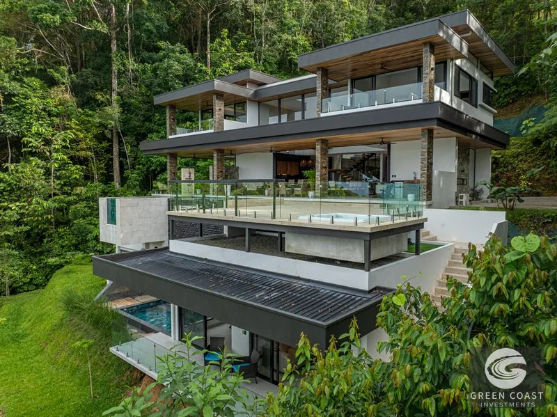 Casa Koules – Architectural 5-Bedroom Oceanview Estate in Prestigious Costa Verde Estates — view 5, Dominicalito, Costa Rica
