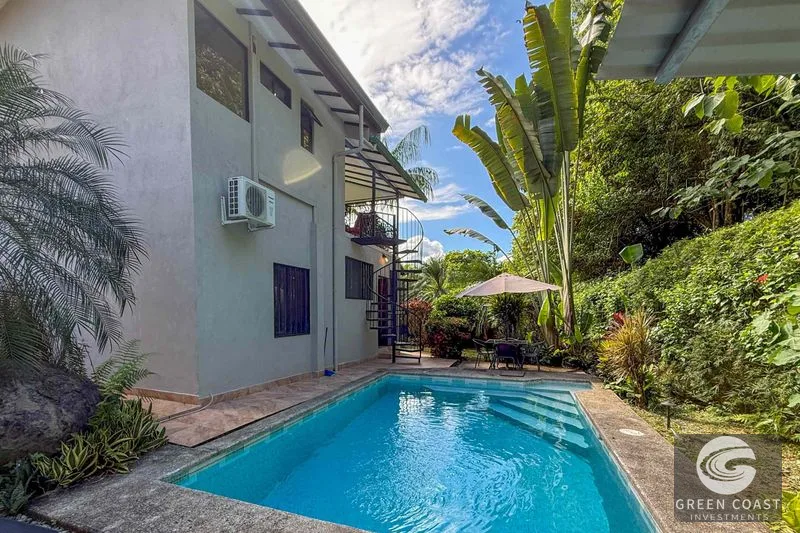 Ojochal Jungle Home: Private Pool, Mountain Views & Walk to Town. Income Potential! — view 1, Ojochal, Costa Rica