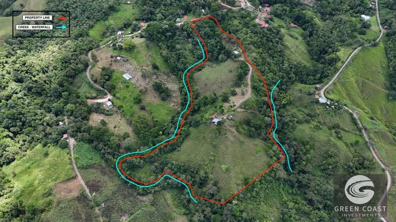 San Vito Mountain Retreat: Treehouse-Style Home, Waterfalls & Fertile Land — view 2, San Vito, Coto Brus, Costa Rica
