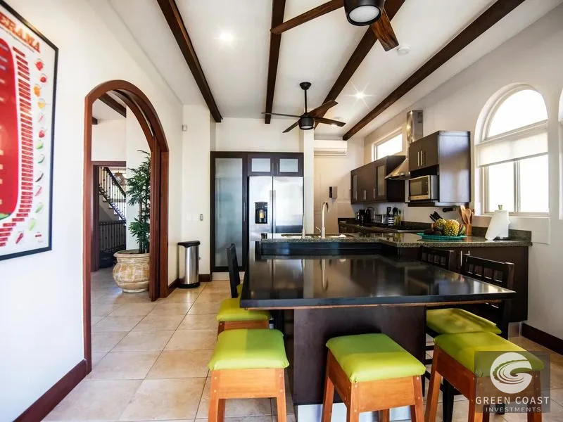 Luxury 5-Bedroom Beachfront Home in Jacó Beach Village – Walk to Surf & Town — view 6, Jaco, Costa Rica