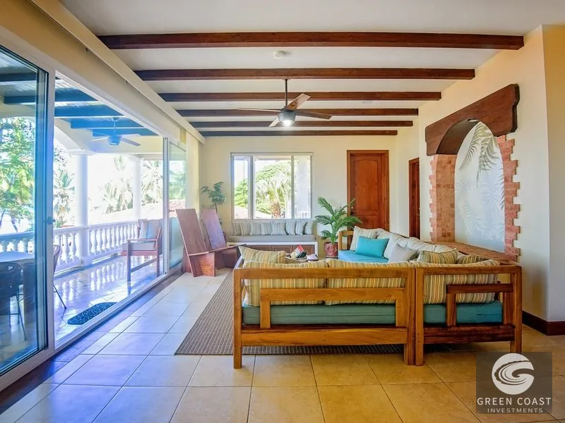 Luxury 5-Bedroom Beachfront Home in Jacó Beach Village – Walk to Surf & Town — view 18, Jaco, Costa Rica