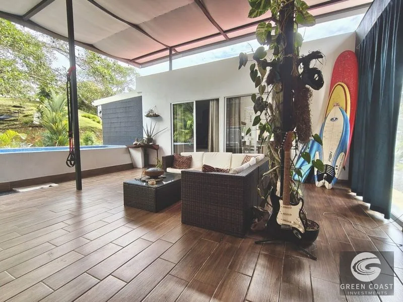 Esterillos Oeste Wellness Retreat + Income Property: 4-Bed Jungle Oasis with Pool & Views — view 13, Jacó, Costa Rica