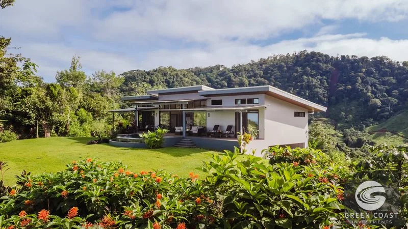 Panoramic Ocean View Estate in Hills of Portalon: Modern Luxury with Infinity Pool & Fruit Orchard — view 1, Quepos, Costa Rica