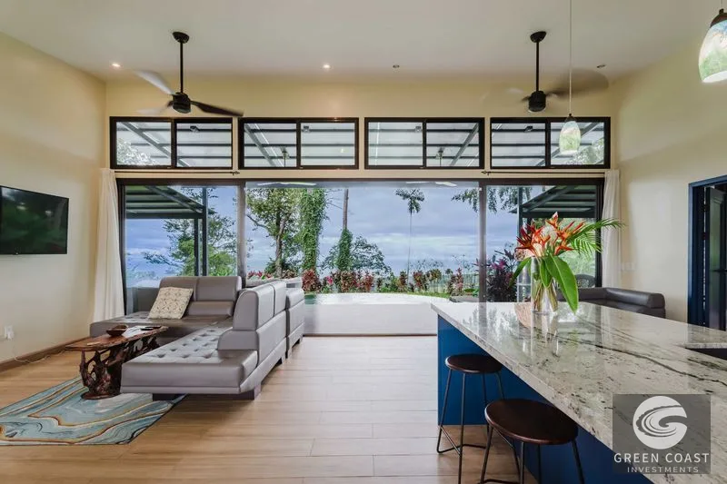 Panoramic Ocean View Estate in Hills of Portalon: Modern Luxury with Infinity Pool & Fruit Orchard — view 11, Quepos, Costa Rica